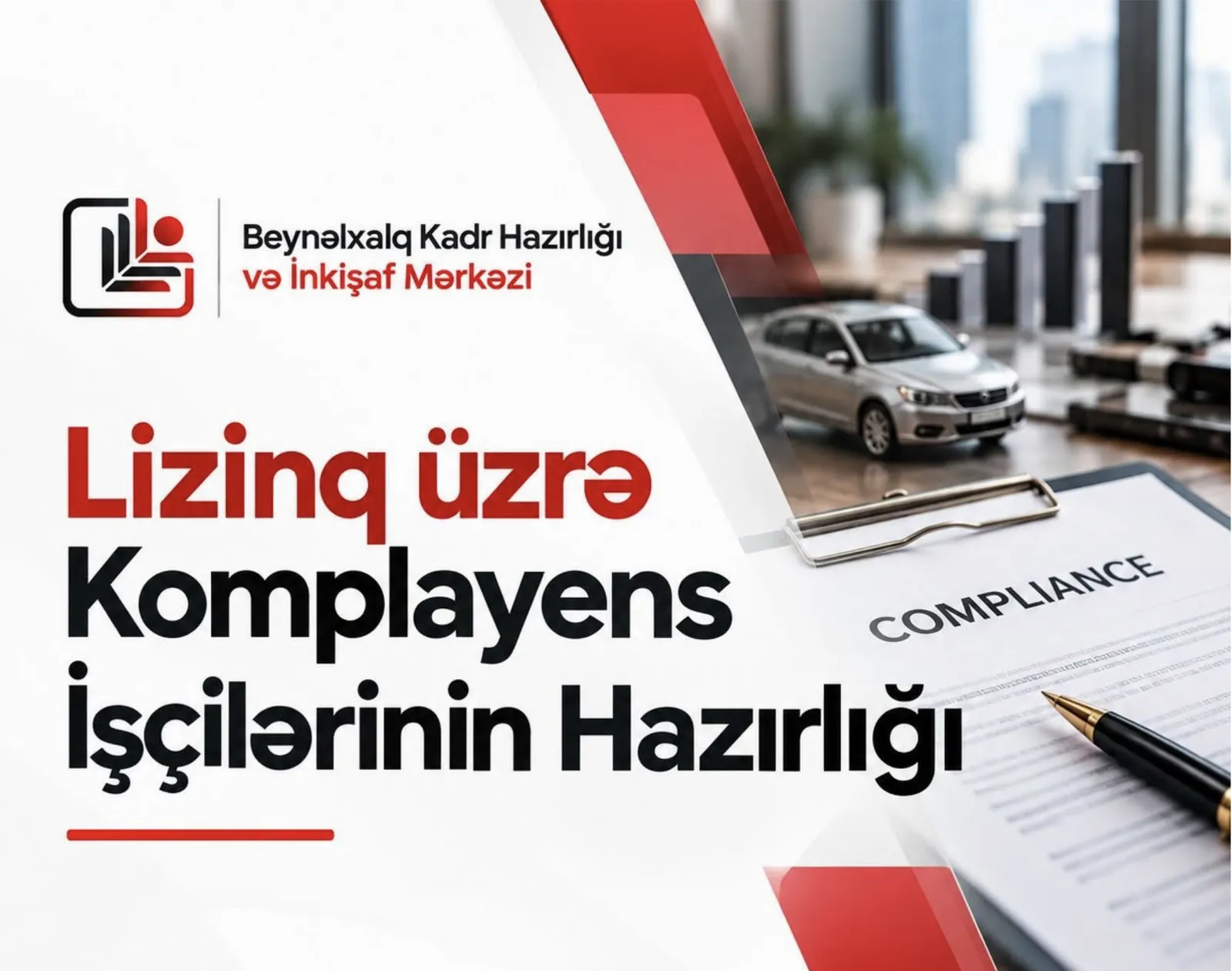 Lizinq üzrə Komplayens İşçilərinin Hazırlığı — təlim proqramının tanıtım qrafikası